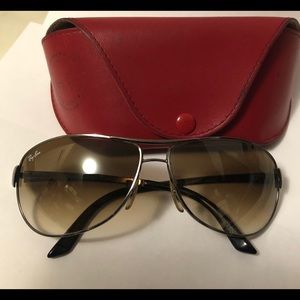 RayBan Warrior Aviator Sunglasses w/case
